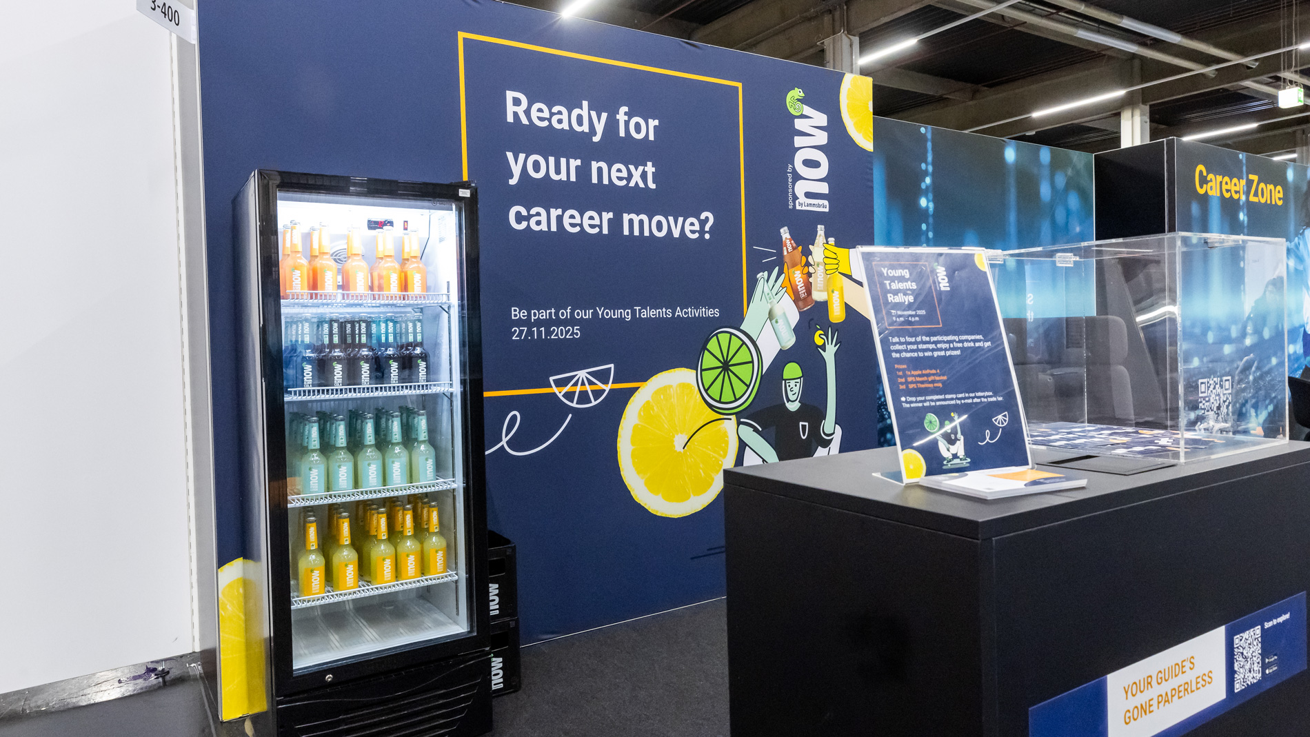 The SPS Young Talents Rallye is sponsored by now lemonade from Lammsbräu.