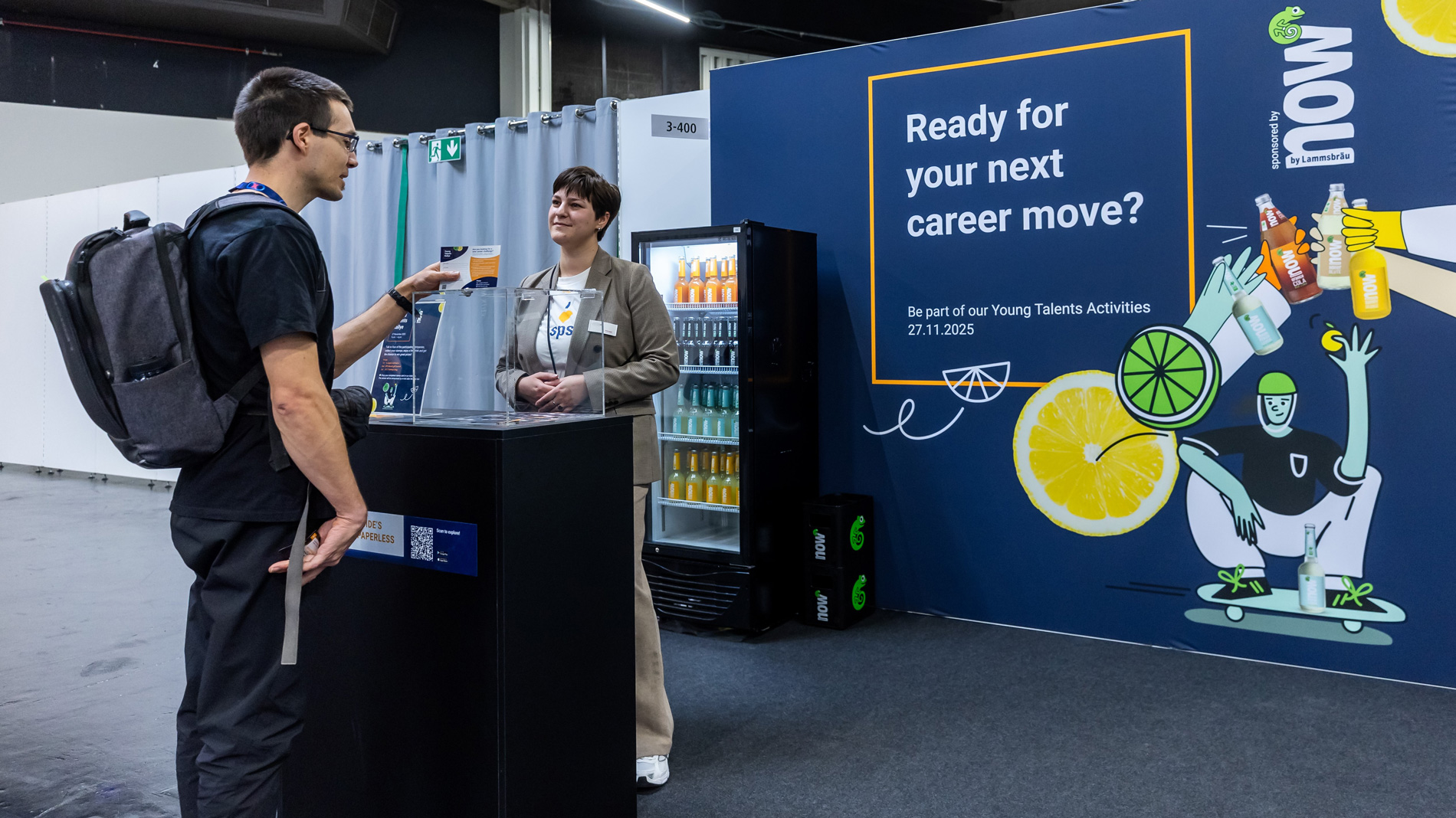 Visitors can also collect participation cards for the Young Talents Rallye at the SPS Career Zone.