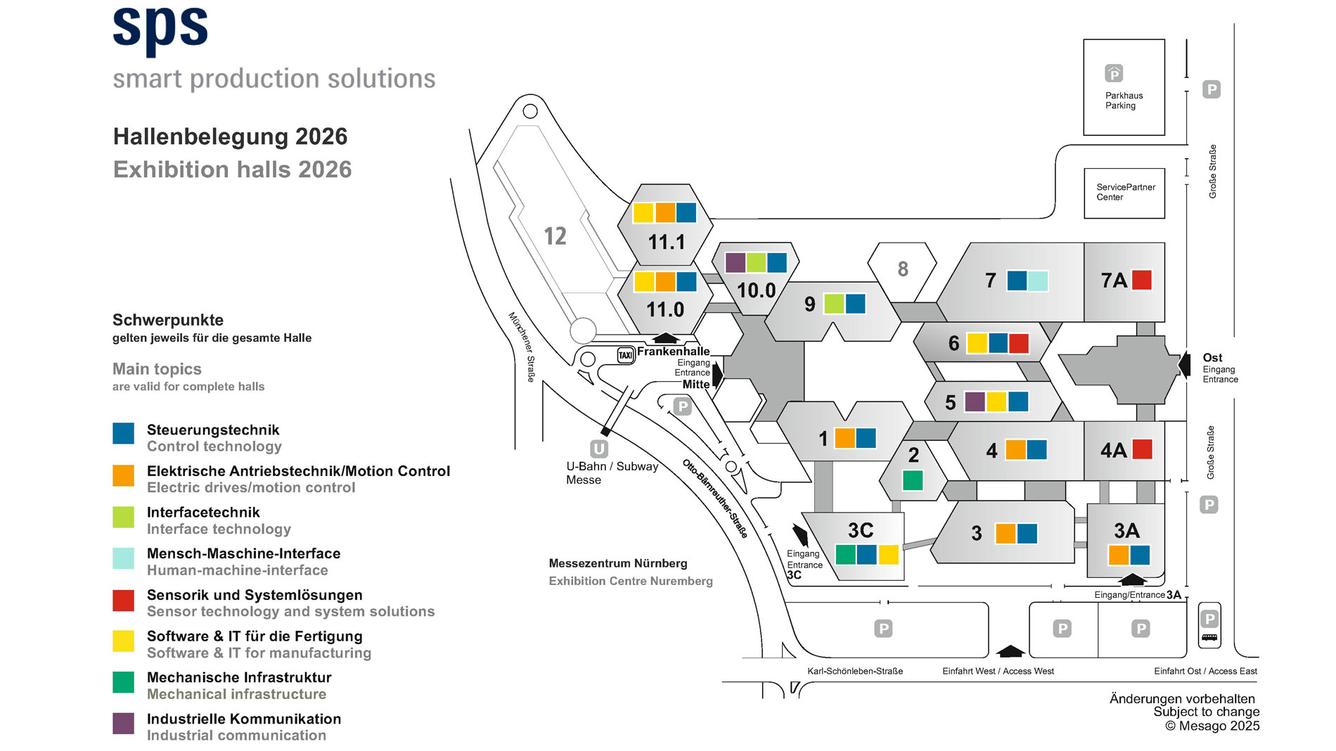 Gelaendeplan NürnbergMesse