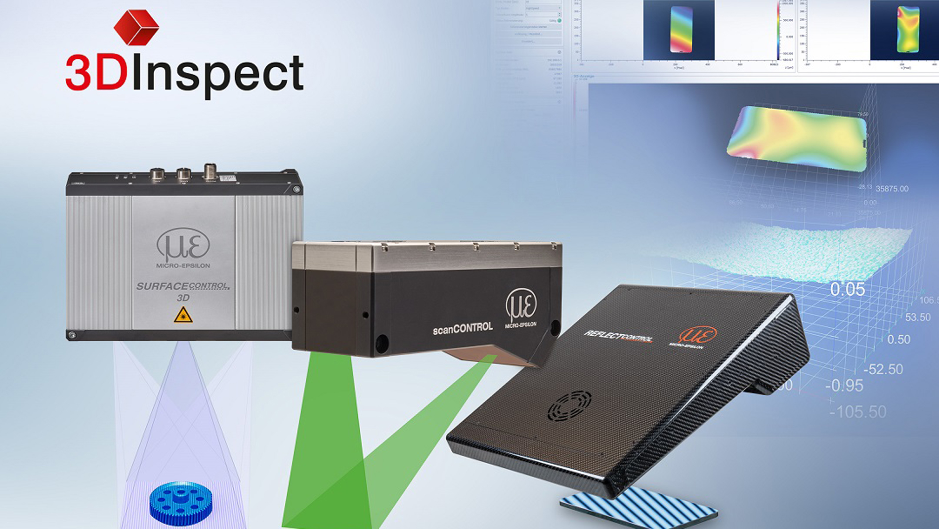 Image source: Micro-Epsilon // 3DInspect enables 3D data capture and evaluation.