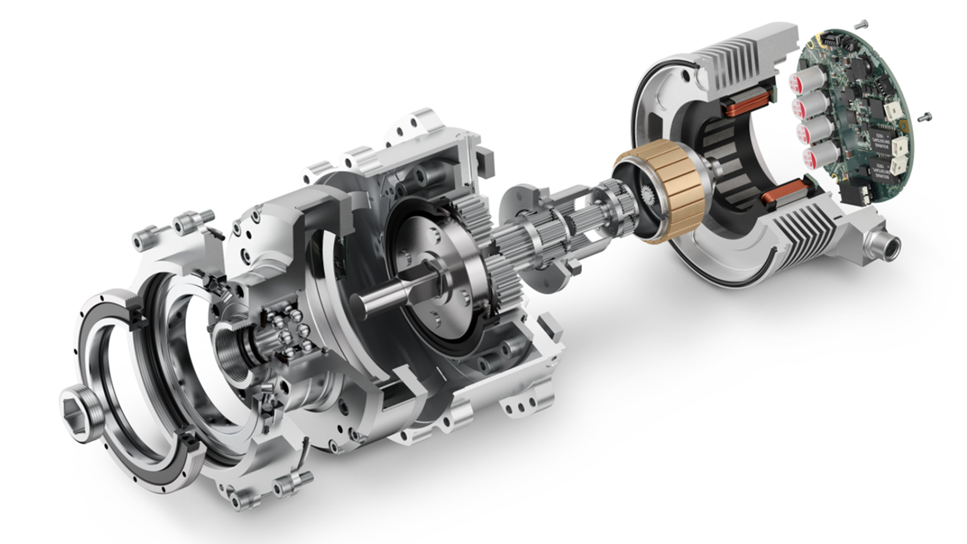 Der High Efficiency Joint (HEJ) 70 eignet sich mit 62 Nm Drehmoment ideal für kleinere Roboter. Bild: Maxon Motor